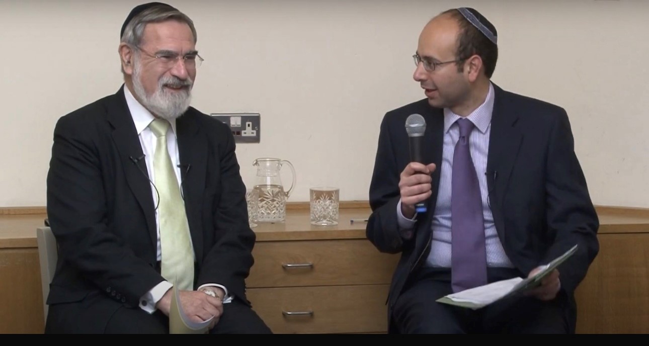 Rabbi Dr Zarum with Rabbi Sacks zt’l
