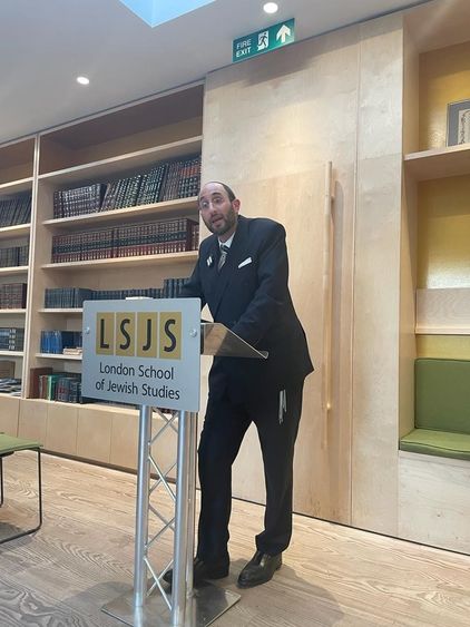 Rabbi Dr Meir Soloveichik speaking at LSJS
